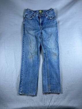 Cabela's Jeans Mens 33 Blue Straight Leg Medium Wash Denim Grunge Work Outdoor